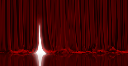  Large red curtains to signify celebration of the end of year 6 